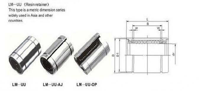 LM16UU OP de Lineaire Bal die van Motielagers 13mm × 23mm × 32mm Standaarddia Beairng ringen 0