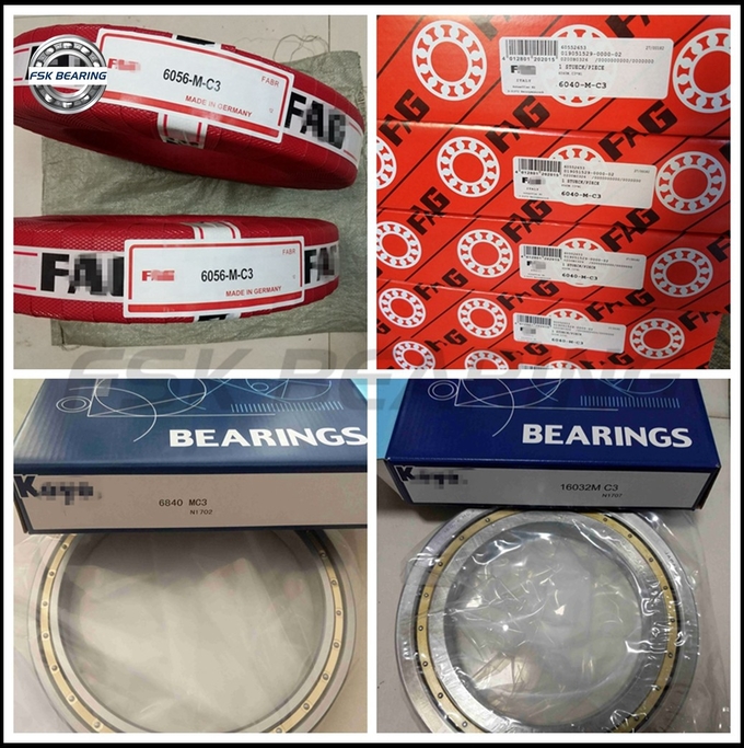 Radial 61960MA Deep Groove Ball Bearing 300*420*56 mm Messing Cage Thin Wall 5