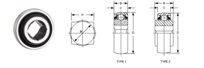 Vierkant Laag Kogellager 41mm × 100mm × 33.5mm van de Wrijving Dubbel Rij 0
