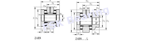 Het nylon Kooi/van de Messingskooi ZARN2557 Lager van de Duw Cilindrische Rol voor Werktuigmachine 0